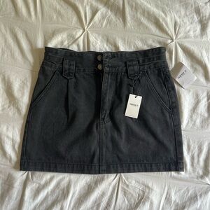 Black Denim Skirt NEW